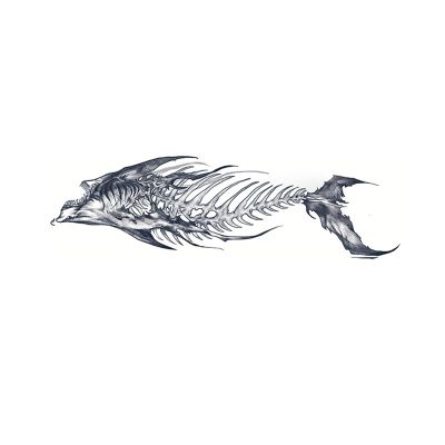 2pcs shark men and women juice tattoo stickers, semi-permanent tattoos, realistic fake tattoos, temporary tattoos that last 7-15 days waterproof non-reflective and non-toxic