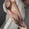 2pcs shark men and women juice tattoo stickers, semi-permanent tattoos, realistic fake tattoos, temporary tattoos that last 7-15 days waterproof non-reflective and non-toxic view 2