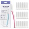 THURLADY Face Razors for Women Dermaplaning, 1 Handle + 19 Refills, Blush view 1