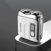 Electric Shaver with LCD Display, Dual Head Rotary Razor, Rechargeable (Silver) view 2