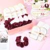 12 PCS Hair Accessories Bridesmaid Proposal Gifts, Including Gold Glitter Bridesmaid Hair Clips and Silk Satin Soft Bridesmaid Hair Scrunchies, Women's Wedding Favor view 2