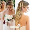 12 PCS Hair Accessories Bridesmaid Proposal Gifts, Including Gold Glitter Bridesmaid Hair Clips and Silk Satin Soft Bridesmaid Hair Scrunchies, Women's Wedding Favor view 3