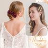 12 PCS Hair Accessories Bridesmaid Proposal Gifts, Including Gold Glitter Bridesmaid Hair Clips and Silk Satin Soft Bridesmaid Hair Scrunchies, Women's Wedding Favor view 4