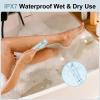 Bikini Trimmer for Women, 2 in 1 Wet & Dry Use USB Charge Women Razors for Shaving Bikini Underarm Leg Arm Body Face, Ipx7 Waterproof (Blue) view 4