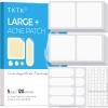 TKTK Hydrocolloid Bandages, 45 x 45 mm Large Pimple Patches for Face, XL Acne Patches for Body, Back, Forehead, Cheek Zit Breakouts, Big Hydrocolloid Patch (Square, Strip, Dot 5 Sizes 120 Count) view 1