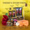 Luxury 14 pcs Cherry Blossom & Rose Bath and Body Basket Gift, Face Skin Care Kit, Home Spa Self Care, Relaxing Care Kit, Birthday, Christmas, Mother, Bridal Shower, Anniversary view 2
