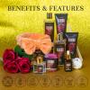 Luxury 14 pcs Cherry Blossom & Rose Bath and Body Basket Gift, Face Skin Care Kit, Home Spa Self Care, Relaxing Care Kit, Birthday, Christmas, Mother, Bridal Shower, Anniversary view 4