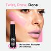 Blue Squid PRO Pastel Pink Face Paint Stick - Waterproof Body Paint for Adults & Kids Pink Eye Black Baseball, Eyeblack Softball -Hypoallergenic TwistUp NonToxic Makeup Stick for Cosplay, Sports & SFX view 4