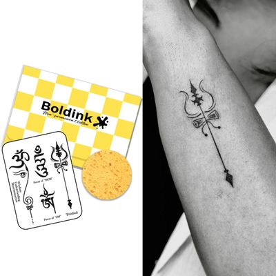 Boldink Temporary Tattoos, semi permanent tattoos, 15-day long lasting tattoo sticker, waterproof and anti-reflective, unique design(Finger Tattoo 31)