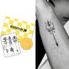 Boldink Temporary Tattoos, semi permanent tattoos, 15-day long lasting tattoo sticker, waterproof and anti-reflective, unique design(Finger Tattoo 31) view 1