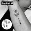 Boldink Temporary Tattoos, semi permanent tattoos, 15-day long lasting tattoo sticker, waterproof and anti-reflective, unique design(Finger Tattoo 31) view 2