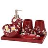 UOHLCX HBJWOV Carved Six-Piece Wash Set European-Style Mouthwash Cup Bathroom Decoration Ornaments view 1