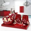 UOHLCX HBJWOV Carved Six-Piece Wash Set European-Style Mouthwash Cup Bathroom Decoration Ornaments view 2