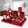 UOHLCX HBJWOV Carved Six-Piece Wash Set European-Style Mouthwash Cup Bathroom Decoration Ornaments view 3