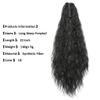 22" Claw Clip Ponytail Extension for Women Black Color Long Wavy Pony Tails Hair Extensions Fluffy Natural Looking Synthetic Clip in Ponytail Hairpiece for Daily Use view 2