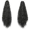 22" Claw Clip Ponytail Extension for Women Black Color Long Wavy Pony Tails Hair Extensions Fluffy Natural Looking Synthetic Clip in Ponytail Hairpiece for Daily Use view 3