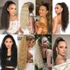 22" Claw Clip Ponytail Extension for Women Black Color Long Wavy Pony Tails Hair Extensions Fluffy Natural Looking Synthetic Clip in Ponytail Hairpiece for Daily Use view 4