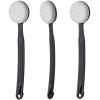 Beomeen Pumice Stone for Feet with Long Handle 13.7", Hard Skin Callus Remover, Scrubber and Exfoliator for Dead Dry Skin, Softer & Smoother Feet, Pedicure Tool (Curved) Black view 1