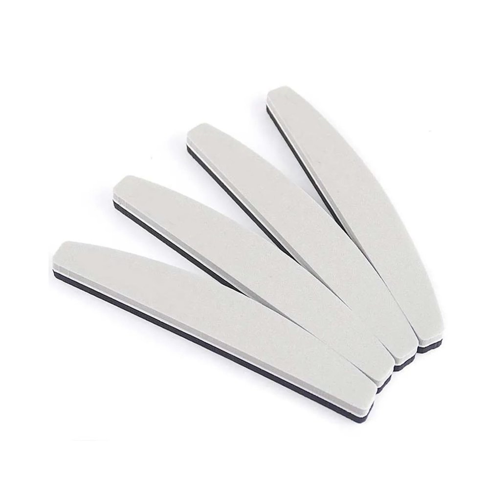 5pcs Sponge Block Nail File 180/240 Gray/Black Boat Nail Buffer Gel Polish Lime A Ongle Sanding Buffer Manicure Tools