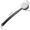 Beomeen Pumice Stone for Feet and Shower Brush with Long Handle 13.7",Hard Skin Callus Remover, 2 in 1 Foot Scrubber Brush, Back Scrubber Body Brush for Shower Deep Cleansing and Exfoliating (Curved) view 3
