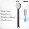 Beomeen Pumice Stone for Feet with Long Handle 14", Hard Skin Callus Remover, Scrubber and Exfoliator for Dead Dry Skin, Softer & Smoother Feet, Pedicure Tool (Straight) Black view 4