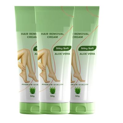 DK Hair Removal Cream Silky Soft With Aloe Vera (Pack of 3)