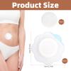 100pcs Castor Oil Pack Wrap for Belly Button, Disposable Castor Oil Button Patches Pad Highly Absorbent Spunlace Cloth Self-Adhesive Organic Cover Compress Patch (Oil Not Included) view 2