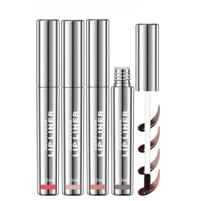 BAYUELSWU 4 PCS Lip Stain Peel Off, Long-Lasting Peel Off Lip Liner Stain, Waterproof & Smudge-Proof Matte Lip Liners, Gift Makeup for Women Girls