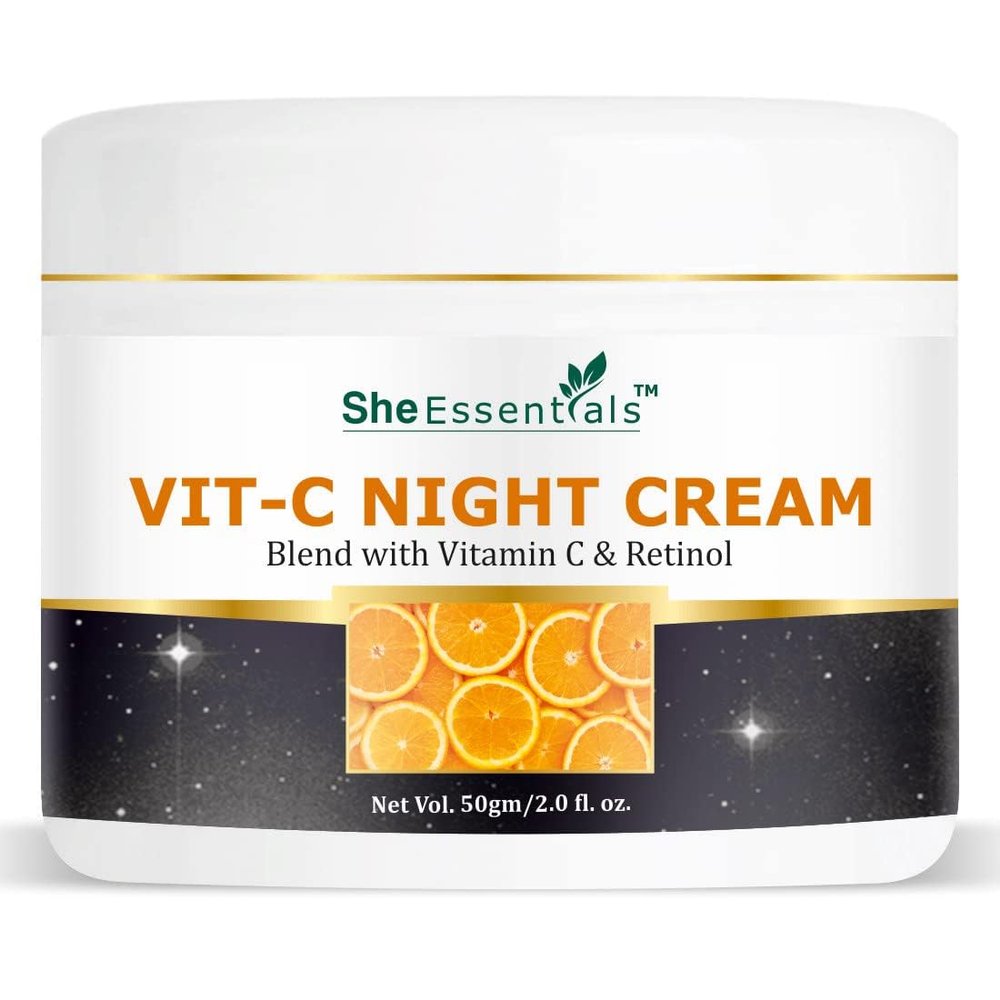 MAHANT Hydrating Night Cream with Vitamin C, Lightweight Texture, 50g Pack of 1