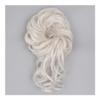 QIXUEZHENG Hair Bun, Wig Hair Bun Messy Fluffy Ball Head Curly Hair Long Beard Lazy Wind Hair Loop for Daily Comfort Women's(White) view 2