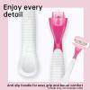 TEITEAI 2 Pack Replacement Razor Handle Compatible with Venus only (Red) view 3