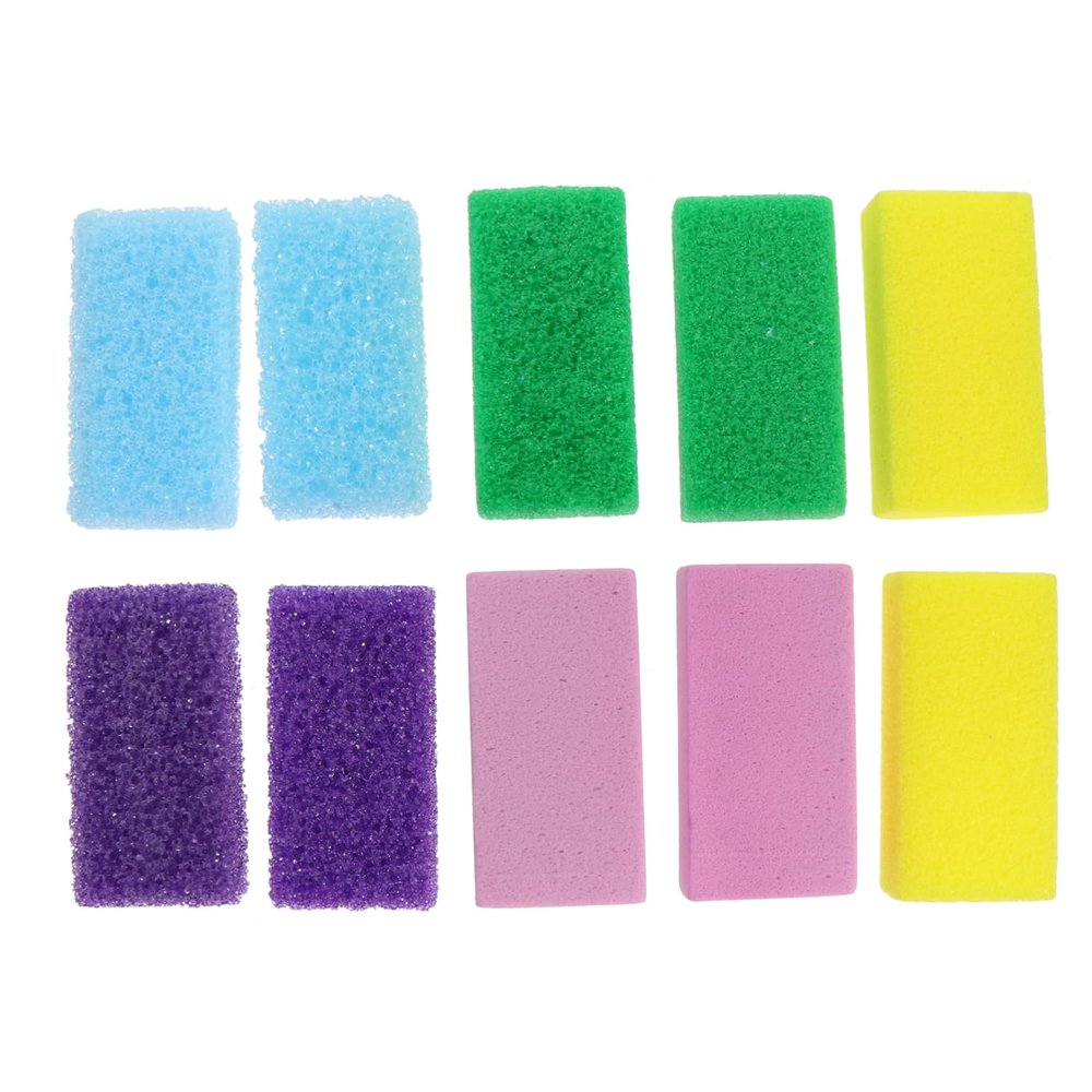 Ipetboom 10pcs Pumice Stone for Feet Hard Skin Remover and Scrubber Pedicure Tool for Dead Skin and Care Ergonomic Design for Foot Treatment