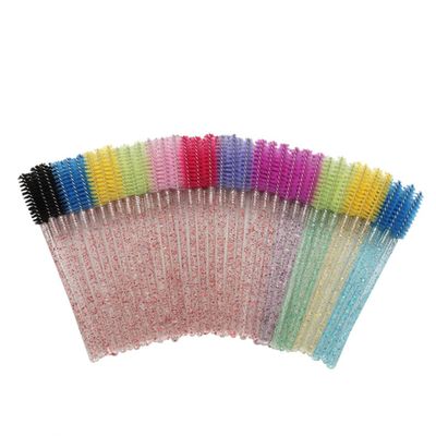 Ipetboom 100pcs Eyelash Makeup Brush Disposable Mascara Wands Crystal Wand Lash Applicator Easy to Use for Beauty Salons Home