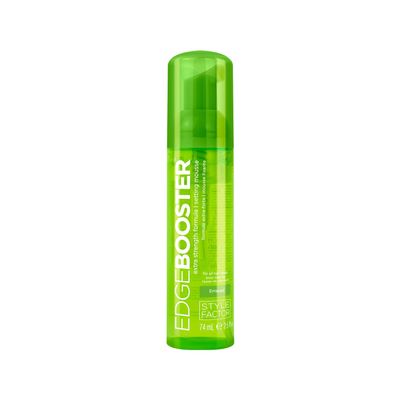 Style Factor EDGE BOOSTER Extra Strength Setting Mousse Travel Size  Frizz Control, Extra Volume, and Conditioning  2.5oz Emerald Mousse for Curly Hair