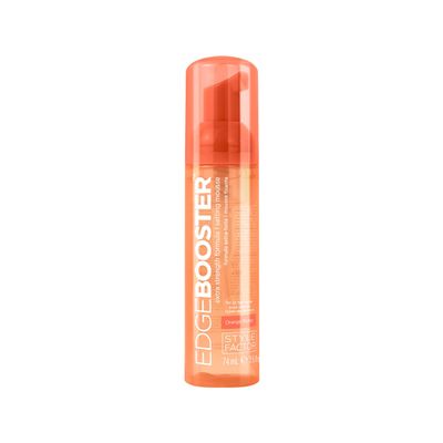 Style Factor EDGE BOOSTER Extra Strength Setting Mousse Travel Size  Frizz Control, Extra Volume, and Conditioning  2.5oz Orange Ruby Mousse for Curly Hair