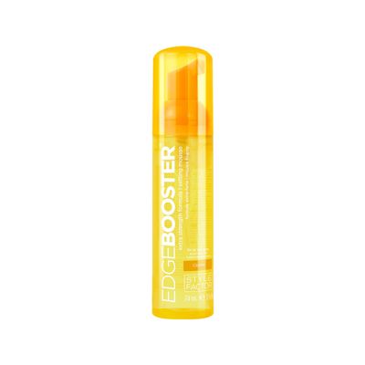 Style Factor EDGE BOOSTER Extra Strength Setting Mousse Travel Size Frizz Control, Extra Volume, and Conditioning 2.5oz Citrine Mousse for Curly Hair