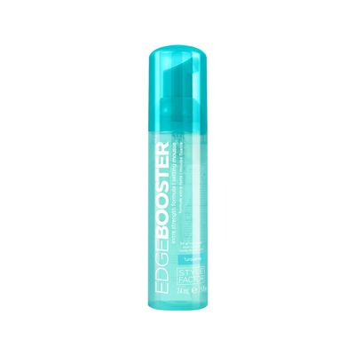Style Factor EDGE BOOSTER Extra Strength Setting Mousse Travel Size  Frizz Control, Extra Volume, and Conditioning  2.5oz Turquenite Mousse for Curly Hair