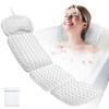 Bath Pillows for Tub,Full Body Bath Pillow for Bathtub,Luxury Bathtub Pillow  Extra Soft Tub Cushion for Head, Neck & Back Support, Skin-Friendly and Comfortable, 4D Air Mesh,Laundry Bag,Quick-Drying view 1
