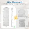 Bath Pillows for Tub,Full Body Bath Pillow for Bathtub,Luxury Bathtub Pillow  Extra Soft Tub Cushion for Head, Neck & Back Support, Skin-Friendly and Comfortable, 4D Air Mesh,Laundry Bag,Quick-Drying view 4