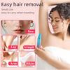 PanniOhye 4-in-1 Electric Facial Hair Trimmer for Women, Rechargeable Waterproof Eyebrow Epilator with Multiple Heads, Blue and Pink Gradient view 3