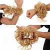 Bun, Wig Elastic Hair Bun Fluffy And Messy Hair Ring for Women(Light brown) view 4