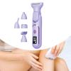 NinthAvenue Basics USB Rechargeable Women's Hair Trimmer for Body and Face, Purple view 3