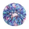 100% Mulberry Silk Bonnet for Women  Handmade in USA, 19 Momme Double-Layer Reversible Hair Wrap  Non-Slip Bonnet for Curly & Natural Hair, Luxury Silk Sleep Cap for Hair Protection (Lollipop) view 1