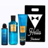 ATLANTIC - White Barn - Bath/Body Work - Gift Set 3 Piece Bundle - with Gift Bag Hello HANDSOME view 1