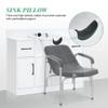 BarberPub Multi-Functional Shampoo Backwash Sink Station with Shampoo Bowl for Hair Stylist, Salon Spa Beauty Cabinet with Faucet Sprayer, Barber Storage Equipment 7139 (White) view 4