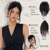 huangtinghui0802 Bun, Fluffy Chicken Coop Wig Clip - Hot Girl Hair, Lazy Styling for Women(Purple) view 2