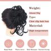 Bun, Wig ball head women's fashion big grip long beard messy curly hair Ring women's hair bun curly hair bag for Women(Golden white) view 4