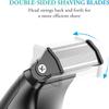 Body Hair Trimmer for Men - 6.0 Upgraded Electric Beard Trimmer, Christmas Gift 2-in-1 Dual-Head Shaver & Body Groomer for Face IPX6 Wet/Dry Use Groin & Ball Hair Painless Electric Razor Black view 2