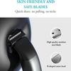 Body Hair Trimmer for Men - 6.0 Upgraded Electric Beard Trimmer, Christmas Gift 2-in-1 Dual-Head Shaver & Body Groomer for Face IPX6 Wet/Dry Use Groin & Ball Hair Painless Electric Razor Black view 3
