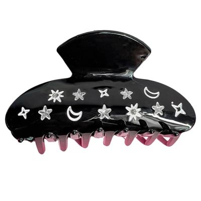 Star Moon Hair Claw Clip Glittering Claw Clips Hair Banana Barrettes NonSlip Girl Hair Clip Ponytail Clamp for Women